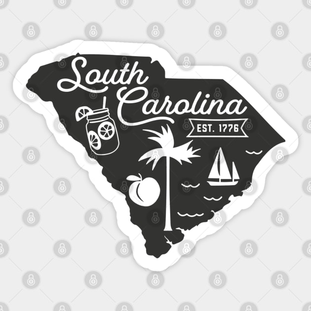 State of South Carolina Graphic Tee Sticker by MN Favorites